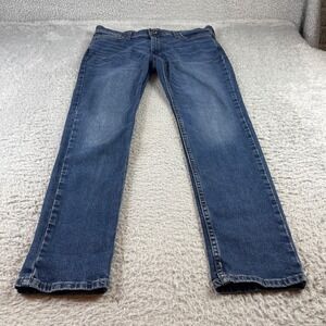 Hollister Epic Flex Skinny Jeans Mens 34x32 Medium Wash Blue Stretch Denim